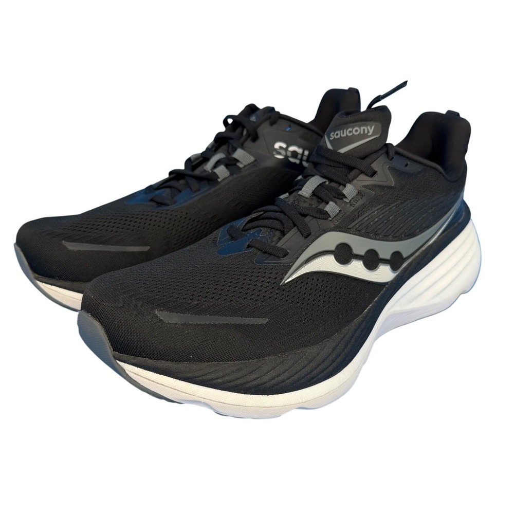 Saucony Hurricane 24 Mens Running Shoes Black White S20934-100 Size 13 Wide